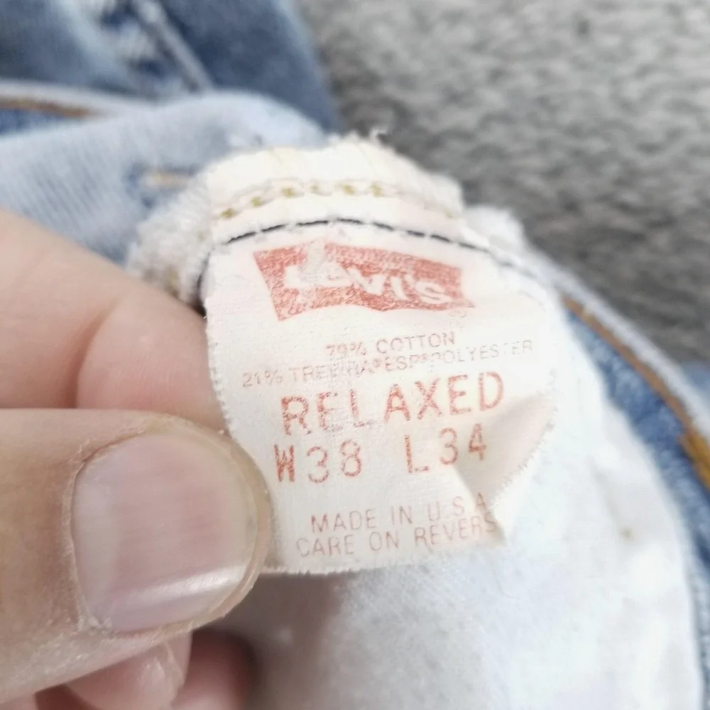 VTG Levis‎ Jeans Mens 38x29 Blue 865 Relaxed Straight Made In USA 80s